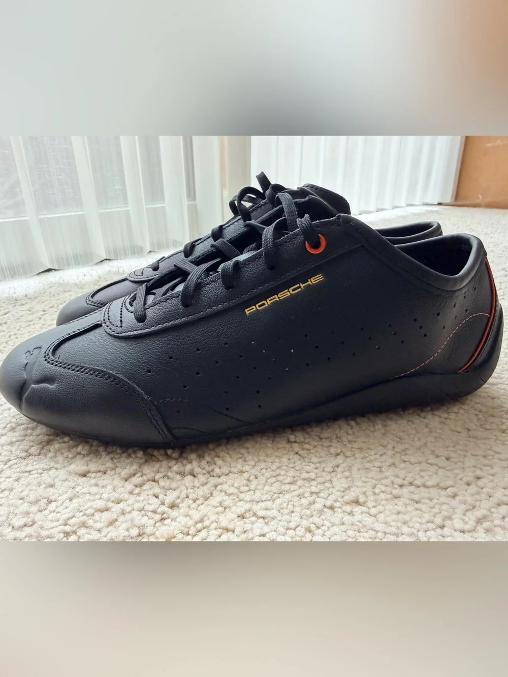 Puma Black Leather Porsche Legacy Speedcat Sneaker